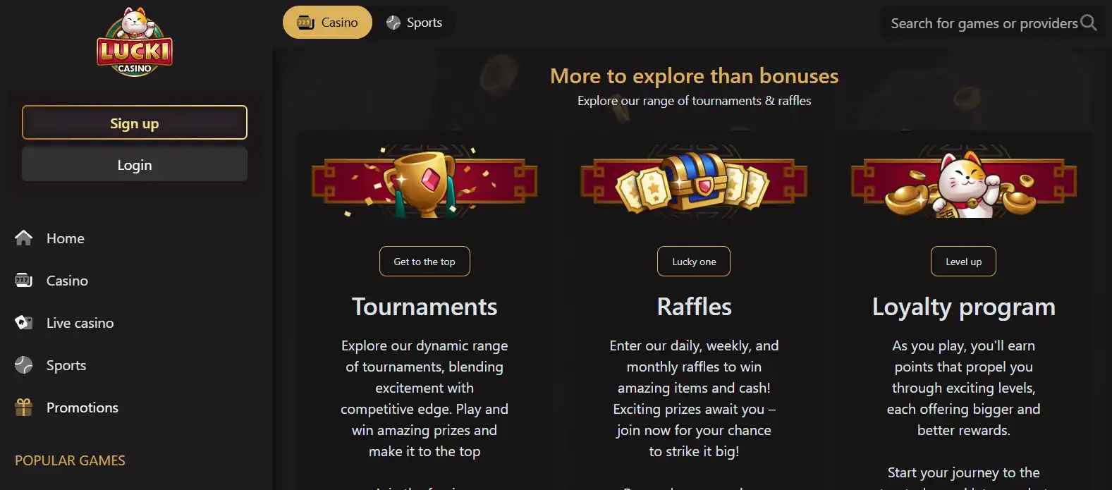 LuckiCasino promotions